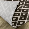 thumbnail image 5 of Ambesonne Tribal Place Mats Set of 4, Diamond Shaped Abstract, Standard Size, Dark Brown Cream, 5 of 6