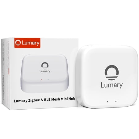 Lumary ZigBee Bluetooth Mesh Smart Hub App Voice Control White Plastic, ONLY Surport Lumary/Tuya Smart Device