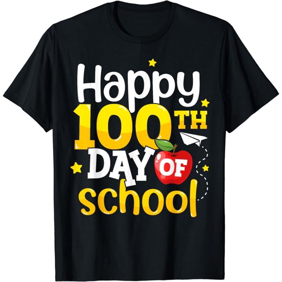 100 Days of School Teachers Kids Girls Boys Happy 100th Day T-Shirt