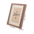 thumbnail image 4 of Miangastore Photo Frame Walnut Brown 1Set 7.9X5.9X0.8In, 4 of 8