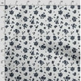thumbnail image 3 of Soimoi Floral Print, Poly Taffeta Fabric, Decor Sewing Fabric by The Yard 56 Inch Wide, Decorative Fabric for Outdoor Upholstery, Umbrellas and Home Accents, White, 3 of 5