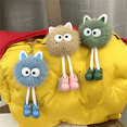 thumbnail image 2 of Lindo llavero de dibujos animados muñeco de peluche muñeca pequeña bola de carbón bolsa colgante llavero de coche accesorios pequeños regalos, 2 of 6