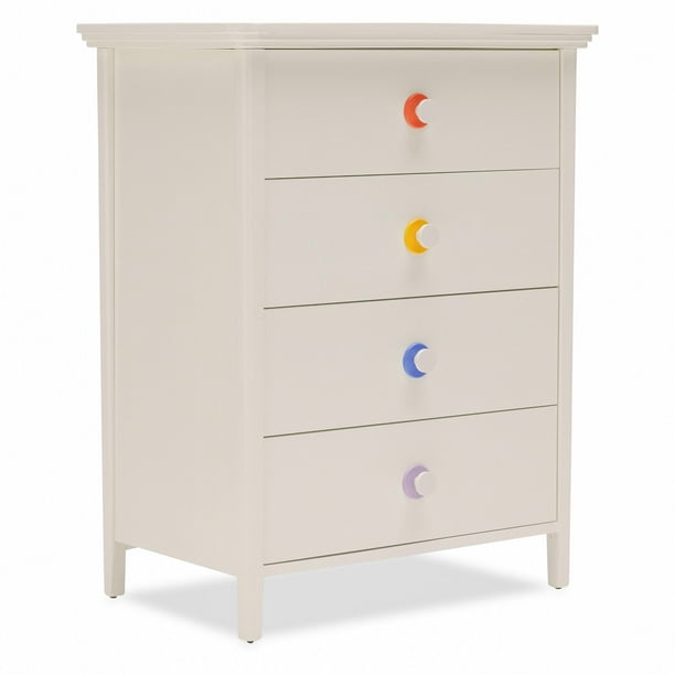 White 4 Drawer Dresser By Drew Barrymore Flower Kids Walmart Com