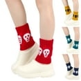 thumbnail image 4 of Milue Women Knitted Leg Warmers Harajuku Lolitas Loose Boot Socks Jk Student Socks, 4 of 19
