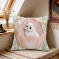 thumbnail image 4 of 17.72 IN/1.48 FT Simulated Cute Pet Animals Pillow Cover Cute Imitation Embroidery Sofa Cushion Cover Festival Decoration Pillow, 4 of 6