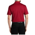 thumbnail image 3 of Yellow Rooster Mens Short Sleeve Moisture Wicking Tech Pique Polo Rich Red XS, 3 of 4