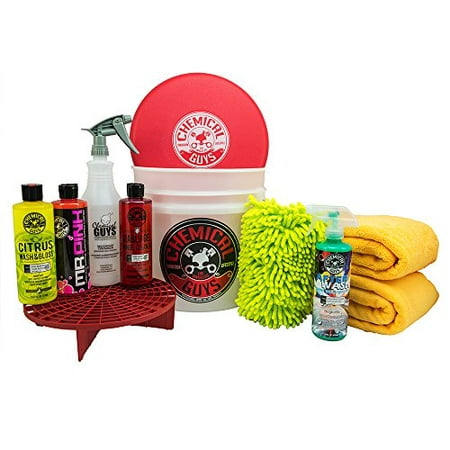 Chemical Guys HOL121 Best Car Wash Bucket Kit (11 (Best Household Soap To Wash Car)