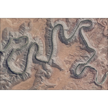 24"x36" Gallery Poster, entrenched meanders of San Juan River, Goosenecks State Park