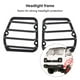 thumbnail image 4 of Vogacara Paquete de 2 protectores de faros de camión 1/16 Nylon RC cubierta de marco de luz delantera reemplazo de pieza de repuesto para WPL D12MINI Kits de construcción modelo Vogacara FN010874-00, 4 of 6