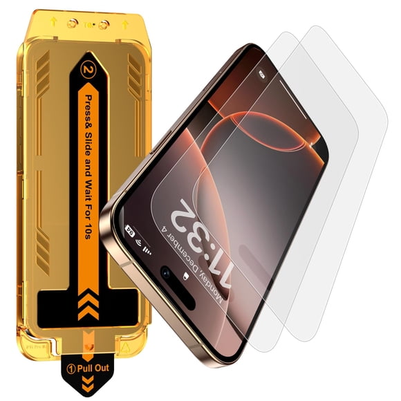 Protector de pantalla Esanik Matte Glass, paquete de 2 unidades, para iPhone 16 Pro