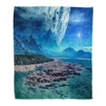 thumbnail image 1 of HATIART Throw Blanket Warm Cozy Print Flannel Fantasy Alien Planet 3D Rendered Computer Universe Comfortable Soft for Bed Sofa and Couch 50x60 Inches, 1 of 1