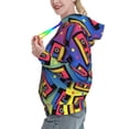 thumbnail image 2 of Wukai Vintage Audio Cassettes Print Womens Hoodies Fleece Sweatshirts Long Sleeve Sweaters Pullover Fall Outfits Winter Clothes-Medium, 2 of 7