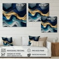 thumbnail image 4 of Designart Vibrant Blue And Gold Agate I Canvas Wall Art, 4 of 5