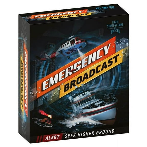 Bicycle Emergency Broadcast Light Strategy Board Game  Tile-Laying Flood Rescue Game for Ages 10 , 2-4 Players