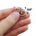 thumbnail image 4 of Christmas Holiday Santa Milk and Cookies Antiqued Bracelet Pendant Zipper Pull Charm with Lobster Clasp, 4 of 5