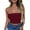 Wine, variant on BLVB Women's Tube Top Strapless Sleeveless Slim Fit Bandeau Summer Basic Crop Top Casual Tunics Tank Shirts