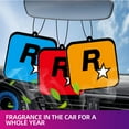 thumbnail image 2 of Car Fragrance R Star Pendant Air Freshener Car Rear View Hanging Long-Lasting Aromatherapy Fragrance Tablets Car Deodorization, 2 of 10