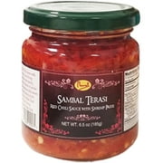 Runel Sambal Terasi (Red Chili Relish with Shrimp Paste) 6.5 oz (Pack of 6)