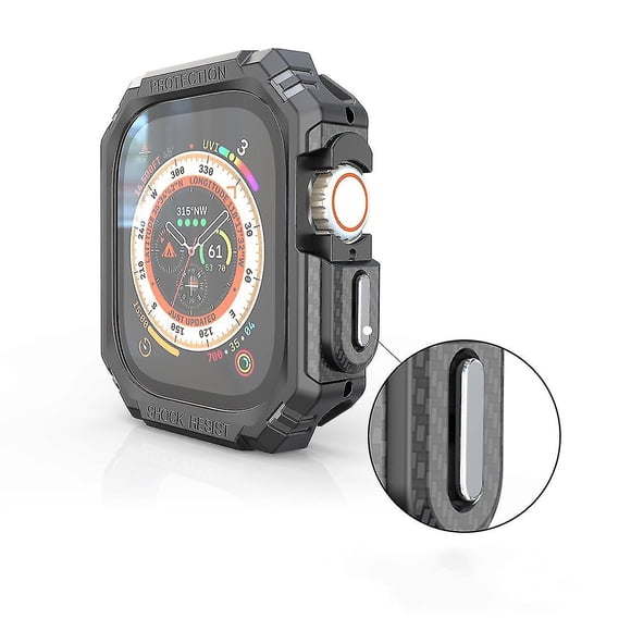 Rugged Case Compatible For Apple Watch Ultra 49mm Military All Around Hard Tpu Protective Cover Case Shockproof Bumper