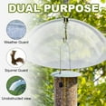 thumbnail image 2 of Baright 26 Cm Plastic Squirrel Baffle Protects Hanging Feeders Weather Rain Guard No Tool Install Clear Baffle Weather Guard Durable Weather Resistant for Outdoor Wild Bird Seed Feeder, 2 of 9