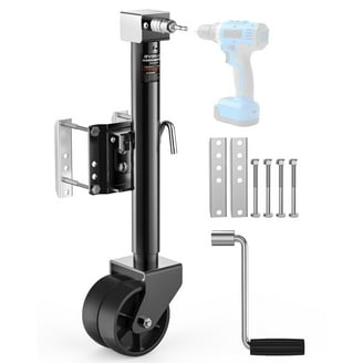 BULLDOG 151443 Round Trailer Jack, Side Mount, 2,000 lbs. Lift