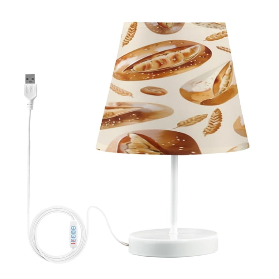 Table Lamp Medium 7.9x11.8 Inches Table Lamps Night Light Tools & Home Improvement Bedroom Lamp Guest Room Lamp Study Lamp Office Lamp Brown Bread