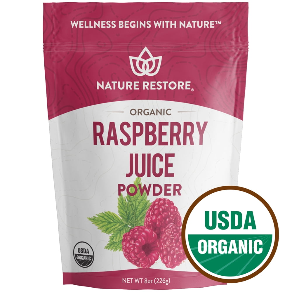 Nature Restore Organic Raspberry Juice Powder, 8 Ounce, NonGMO