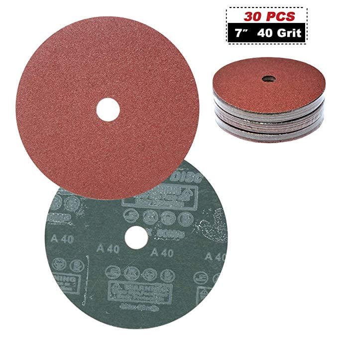Toolman Hook and Loop Sanding Disc Sandpaper Universal Fit 7" For Heavy