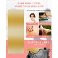 thumbnail image 5 of Yellow Ombre Yoga Towel for Hot Yoga Non Slip, Modern Abstract Art Farmhouse Gradient Yoga Mat Towel Absorbent Yoga Sweat Towels Microfiber Hot Yoga Blanket for Bikram Pilates 26"x74", 5 of 7
