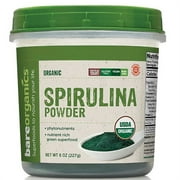 BareOrganics Organic Spirulina Powder 8 oz Pwdr
