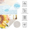 thumbnail image 4 of Toilet Rug Set Non-Slip Bathroom Rugs Soft Plush Machine Washable Contour Bath Mat Sunflower and Bamboo 24x20/24x16, 4 of 9