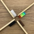 thumbnail image 4 of Nuevo Paquete 10 Cepillos de Dientes de Bambú - Biodegradables con Cerdas Suaves Multicolores, 4 of 5