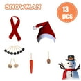thumbnail image 2 of Christmas Snowman Decorating Making Kit Outdoor Fun Christmas Winter Holiday Party Snowman DIY Making Kit Decoration Gift, 2 of 3