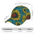 thumbnail image 2 of Vsdgher Sunflowers Classic Low Profile Baseball Cap Golf Dad Hat Adjustable Hats Men Women Unconstructed Cap, 2 of 6