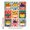 Multicolor, variant on Fruit Patchwork Bathroom Shower Curtains with 12 Hooks Polyester Waterproof Shower Curtain for Stalls and Bathtubs Modern County Funny Fruits Striped Decorative Bathroom Privacy Curtain 36x78 Inches