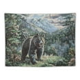 thumbnail image 5 of BCIIG  Bear Lodge Woven Tapestry Throw Blanket with Fringe Wall Hanging Art Handicrafts Jacquard Multipurpose Soft Travel Mat, 5 of 6