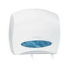Kimberly-Clark Professional* JRT Jr. Escort Jumbo Roll Toilet Paper Dispenser, 16 x 5.75 x 13.88, Pearl White -KCC09508