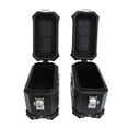 thumbnail image 1 of Pair of Universal Motorcycle Saddlebag Side Boxes, 18 Liter Aluminum Motorcycle Trunk Travel Storage Rack with Safety Lock and Handle Left and Right Helmet Luggage, 1 of 7