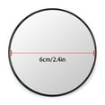 thumbnail image 3 of Magnifying Makeup Mirror - Portable Round Handheld Cosmetic Mirror with 12X Magnification, 2 Suction Cups, Wall Mount, Tweezing, Skin Care, Makeup Application, Travel Friendly, Wom Makeup Organizers, 3 of 7