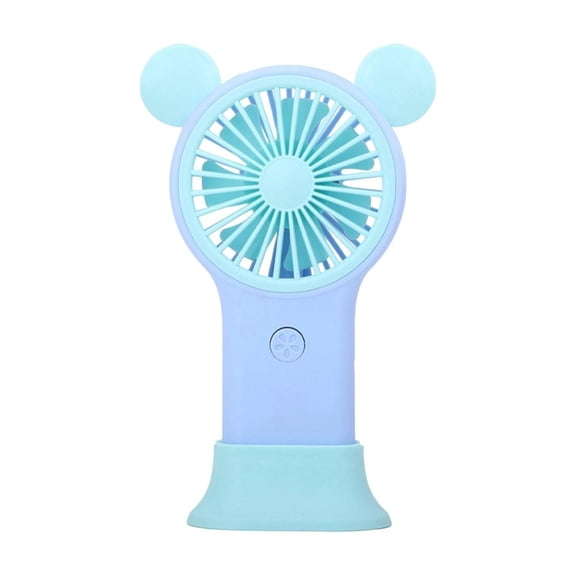 Dvumao Cute Handheld Fan, Portable Mini Fan with Colorful Lights, USB Rechargeable Travel Fan for Outdoor & Office
