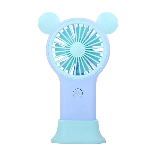 ICQOVD Personal Cooling Fan Mini Mouse Shape Fan Usb Rechargeable Portable Handheld Fan with Misting Cooling Function