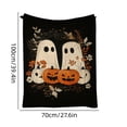 thumbnail image 3 of Halloween Fleece Blanket 51x39in Soft Flannel Throw for Couch Bed, Plush Cozy Blanket with Halloween Print, Lightweight Warm Decorations Gift by OVFUIZ, 3 of 6