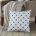thumbnail image 2 of Greendale Home Fashions 20" x 20" Blue Geo Cotton Canvas Decorative Pillow, 2 of 4