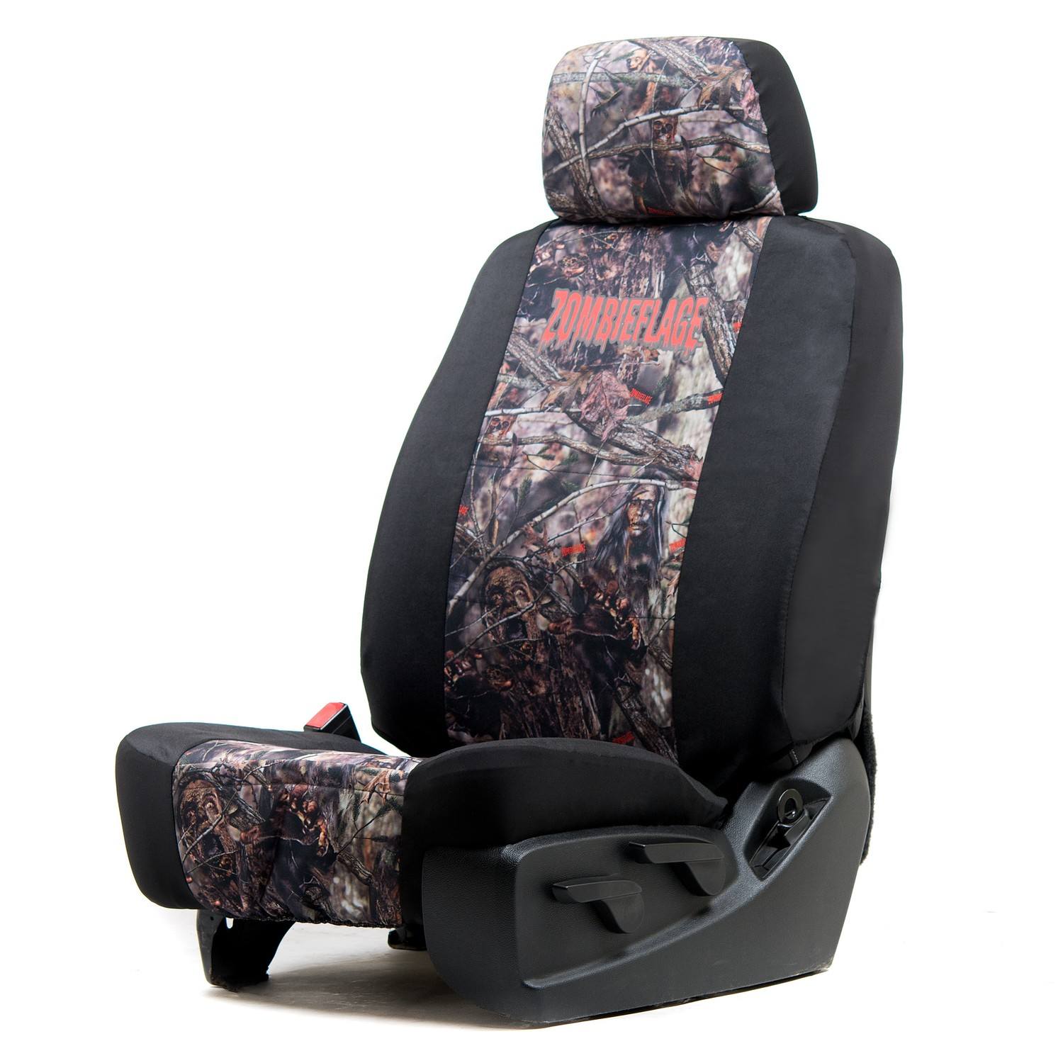 Universal Canvas Low Back Bucket Seat Cover W/Headrest Cover