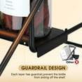 thumbnail image 4 of HBK 4-Tier Spice Rack Organizer for Cabinet, Adjustable Metal Seasoning Shelf for Pantry & Countertop Kitchen Storage, Black, 13 x 10 x 6.5 Inches, 4 of 7
