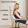 thumbnail image 4 of XIZZI Modern Ergonomic Computer Office Chair, High Back Suede Fabric Desk Chairs for Executive or Home Office, Beige, 4 of 7