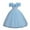 Sky Blue, variant on FAOWME One Shoulder Children Dress Strap Princess Dress Girl Flower Girl Festival Dress Party Dress Girl Gift Sky Blue 6-7 Years