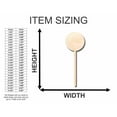 thumbnail image 2 of Unfinished Wood Candy Lollipop Shape - Craft - up to 46" DIY 18" / 3/4", 2 of 3