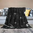 thumbnail image 2 of Orinice Stars Planets Space Art Warm Lightweight Blanket Soft Fleece Throw Blanket for Living Rooms Sofa Decor All Seasons Gifts - Long-lasting Blanket 40x50in, 2 of 6