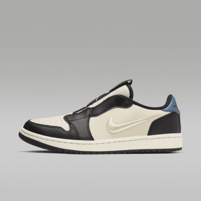 Air Jordan 1 Retro Low Slip Women's Shoes Color: Fossil/Ivory/Anthracite/Black Size: 9